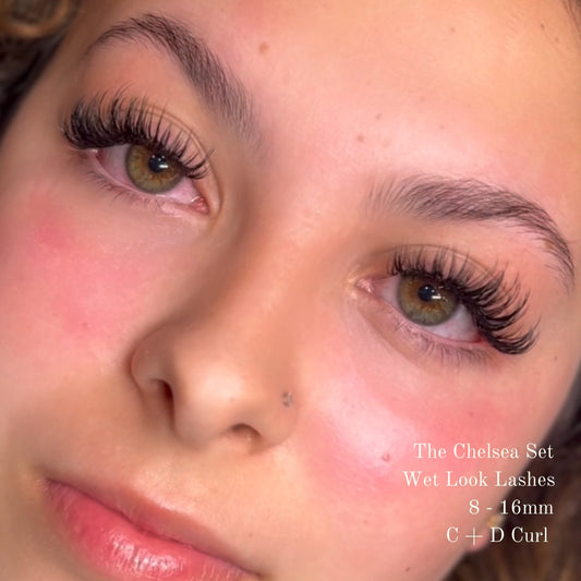 How to create a wet lash look with eyelash extensions